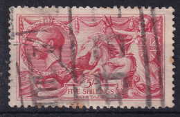 GREAT BRITAIN 1919 - Canceled - Sc# 180 - Bradbury, Wilkinson & Co Printing - 5sh - Gebraucht