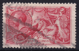 GREAT BRITAIN 1919 - Canceled - Sc# 180 - Bradbury, Wilkinson & Co Printing - 5sh - Usados