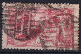 GREAT BRITAIN 1919 - Canceled - Sc# 180 - Bradbury, Wilkinson & Co Printing - 5sh - Used Stamps