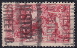 GREAT BRITAIN 1919 - Canceled - Sc# 180 - Bradbury, Wilkinson & Co Printing - 5sh - Used Stamps
