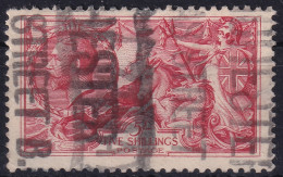 GREAT BRITAIN 1919 - Canceled - Sc# 180 - Bradbury, Wilkinson & Co Printing - 5sh - Gebruikt