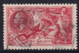 GREAT BRITAIN 1919 - Canceled - Sc# 180 - Bradbury, Wilkinson & Co Printing - 5sh - Used Stamps