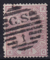 GREAT BRITAIN 1876 - Canceled - Sc# 67 Plate 13 - Used Stamps