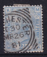 GREAT BRITAIN 1881 - Canceled - Sc# 68 Plate 20 - Oblitérés