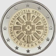 2 Euro ESLOVAQUIA 2023 TRANSFUSIÓN DE SANGRE - SLOVAKIA - UNC - SIN CIRCULAR - NEW 2€ - Slovaquie