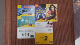 4 Pay & Go + 3 Base Prepaidcards Used Rare - Cartes GSM, Recharges & Prépayées