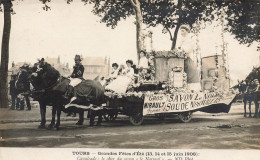 Tours * Carte Photo * Grandes Fêtes D'été , 13 14 15 Juin 1908 * Cavalcade , Char Du Savon LE NORMAL * Carnaval - Tours