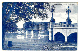 CPA PK MAESEYCK ( Limburg ) Pont Sur La Meuse - Beetje Geanimeerd - Gelopen 1909 - Uitg Vanderdonck-Robyns - 2 Scans - Maaseik