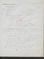 MILITARIA LETTRE DE 1882 ECRITE DE SAIGON COCHINCHINE FRANÇAISE DE PIERRE GEORGE SECRÉTAIRE AU COMMANDANT DU GENIE : - Storia Postale