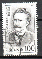 Islande Y&T  N° 500  Mi NB° 547 * Oblitéré - Used Stamps