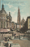 BELGIQUE - Anvers - Cathédrale Et Canal Au Sucre - Place - Animé - Colorisé - Carte Postale Ancienne - Antwerpen