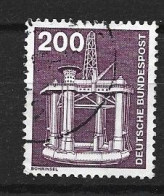 Allemagne 1975 N 707 (yv) Serie Courante Plateforme De Forrage Sans Trace De Charniere - Usines & Industries