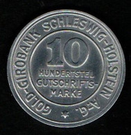 Schleswig-Holstein 1923 - 10  HUNDERSTEL GUTSCHRIFTS-MARKE - Andere & Zonder Classificatie