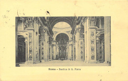 ITALIE - Roma - Basilica Di S. Pietro - Carte Postale Ancienne - Autres Monuments, édifices