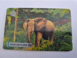 GREAT BRITAIN  GPT CARD / 50 PENCE / ELEPHANT  20 MERA      **13880** - Mercury Communications & Paytelco