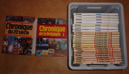 LA CHRONIQUE DU 20e SIECLE + CHRONIQUE De L' ANNEE 1985 à 2006 + CHRONIQUE DE LA BELGIQUE - 24 LIVRES -voir 10 Scans - Encyclopaedia