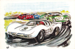 24heures Du Mans * CP Illustrateur Aloé ALOE * Course Automobile * Pilotes Voitures - Le Mans