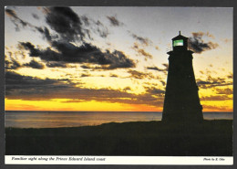Lighthouse  Phare - Familiar Sight Along The Prince Edward Island Coast  The Evening's Work Begins - Photo By E. Otto - Autres & Non Classés