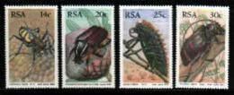 REPUBLIC OF SOUTH AFRICA, 1987, MNH Stamp(s) Beetles,  Nr(s) 701-704 - Ungebraucht