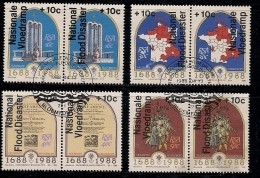 SOUTH AFRICA 1988 CTO Stamp(s) Flood Disaster 731-738 #3594 - Usados