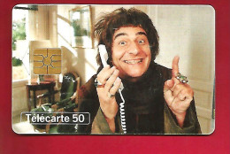 Télécarte 50 Unités France Télécom Téléphone Et Cinéma Christian Clavier Les Couloirs Du Temps Les Visiteurs 1998 - Kino