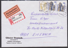 Hörselgau R-Zettel In Neuer Form 1997 (nur Kurze Zeit Verwendet )R-Brief Mit Rs. Mit 350 Pf. (2) Externsteine - R- & V- Labels