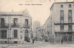 34-AGDE- LA POSTE - CAISSE 'EPARGNE - Agde