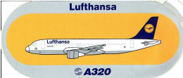 AIRBUS - Sticker: LUFTHANSA - A-320 - Aufkleber