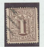 ALLEMAGNE -HAMBOURG -1864- 65 - N°14 -1 S BRUN Obl - Hamburg