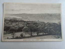 D196351   UK -England -  Windermere From Orest Head  PU  1950's   -   Sent To Hungary - Windermere