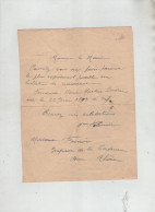 Bulletin Naissance Didier 1897 Vif Fournier Bron Registres Détruits Par Incendie - Ohne Zuordnung