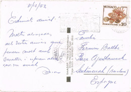50776. Postal MONTERCARLO (Monaco) 1962., Flamme Toursime. Principes De Monaco - Brieven En Documenten