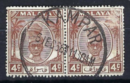 MALAISIE Perak Ca.1950-55: Paire De Y&T 82 TB Obl. "Kampar" - Perak