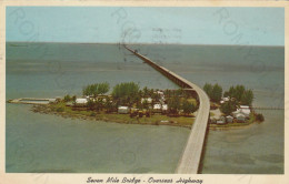 CARTOLINA  SEVEN MILE BRIDGE,FLORIDA,STATI UNITI-OVERSEAS HIGHWAY-VIAGGIATA 1964 - Key West & The Keys