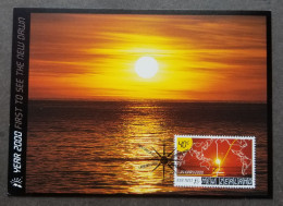 New Zealand First To See The New Dawn 2000 Millennium Map (maxicard) - Storia Postale