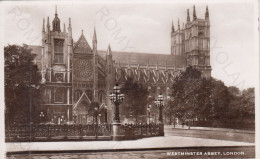 CARTOLINA  LONDON,INGHILTERRA,REGNO UNITO-WESTMINSTER ABBEY-BOLLO STACCATO,VIAGGIATA 1955 - Westminster Abbey