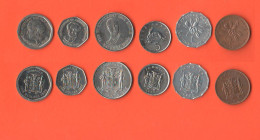 Giamaica Jamaica Set 6 Coins - Jamaica