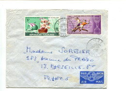 Rép. Togolaise - Affranchissement Sur Lettre -  Football / Voilier - Togo (1960-...)