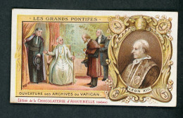 CHROMO - LES GRANDS PONTIFES - LEON XIII - DISTRIBUÉ PAR LES CHOCOLATS D'AIGUEBELLE - Aiguebelle