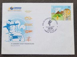 Argentina XII Jamboree Scout 2005 Scouting Camping Scouts (stamp FDC) - Lettres & Documents