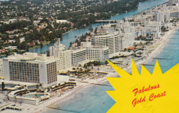 CARTOLINA  MIAMI BEACH,FLORIDA,STATI UNITI-FABULOUS GOLD COAST-VIAGGIATA 1970 - Miami Beach