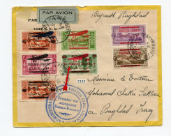 !!! LIBAN, LETTRE PAR AVION DE BEYROUTH POUR BAGDAD DE 1930, CACHET 1ER VOL AEROPOSTAL DAMAS - BAGDAD - Cartas & Documentos