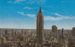 CARTOLINA  NEW YORK CITY,NEW YORK,STATI UNITI-EMPIRE STATE BUILDING ONE OF THE WORLD'S TALLEST-VIAGGIATA - Empire State Building