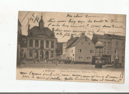 ANDENNE PLACE DU PERRON ET L'HOTEL DE VILLE 1904 - Andenne