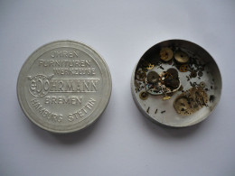 E.DOHRMANN -  Dose Mit Uhren-Ersatzteilen  - älter (1073) - Materiales