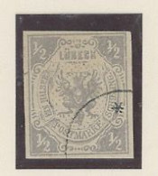 ALLEMAGNE - LUBECK -1859 -N°1 -1/2 S -VIOLET Obl -ETAT TTB  - SIGNE MULLER - Lübeck