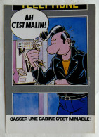 CARTE POSTALE PUBLICITAIRE MARGERIN TELECOM NORD 1987 - Bandes Dessinées