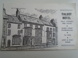 D196358  UK -England - Yorkshire - Scarborough  -Talbot Hotel  Queen Street - Sent To Hungary - Scarborough