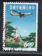 CHINA REPUBLIC CINA TAIWAN FORMOSA 1963 AIR POST MAIL AIRMAIL JET OVER TROPIC OF CANCER MONUMENT 6$ USED USATO OBLITERE' - Luchtpost