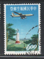 CHINA REPUBLIC CINA TAIWAN FORMOSA 1963 AIR POST MAIL AIRMAIL JET OVER TROPIC OF CANCER MONUMENT 6$ USED USATO OBLITERE' - Corréo Aéreo